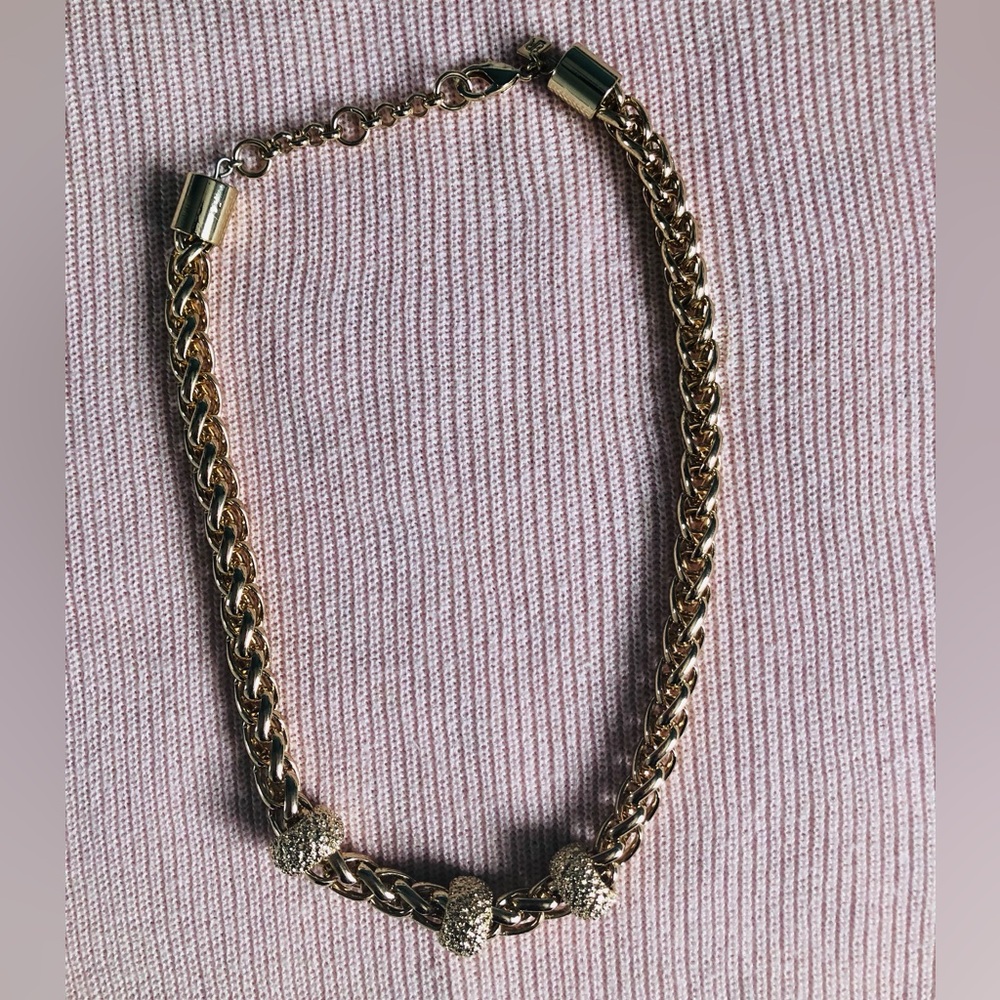 Brand new Banana republic Sparkle Slider Necklace Gold